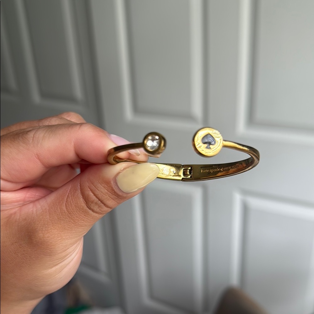 Kate Spade Gold Open Cuff with Diamond Detail
